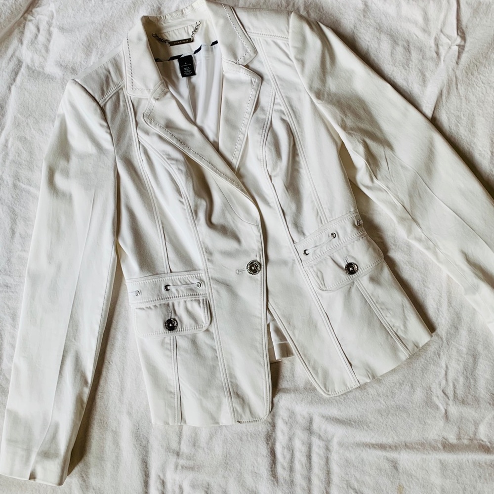 WHBM white Blazer
